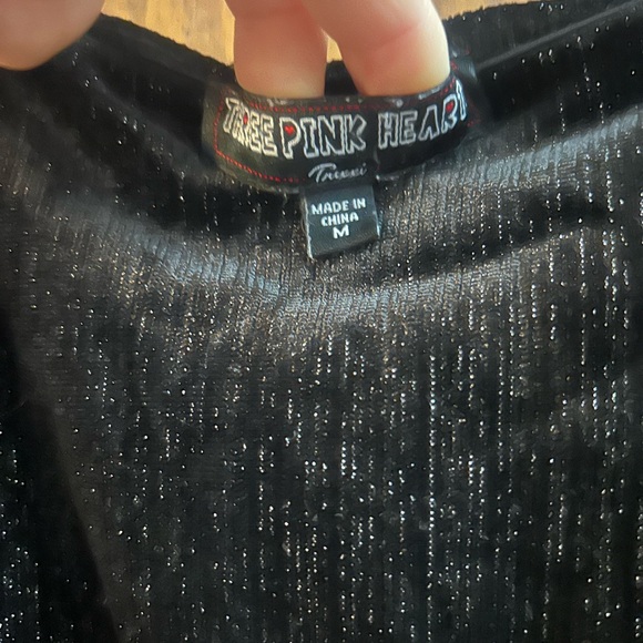 Black Velvet girls Jumpsuit with Puff Sleeves - Picture 4 of 7